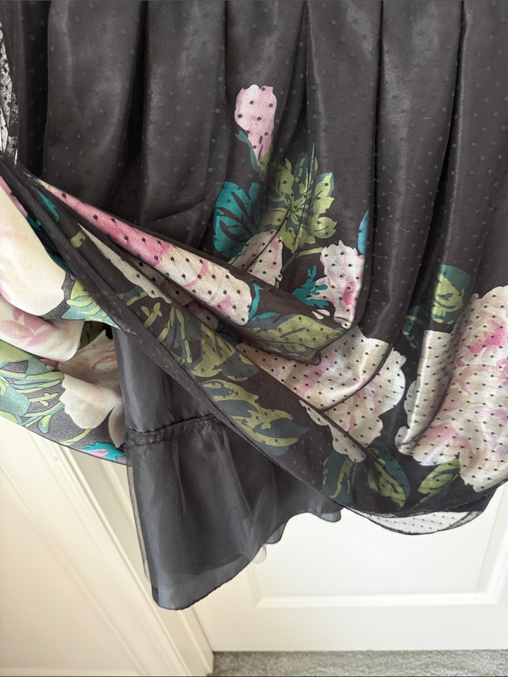 Black floral dress - Picture 7 of 7